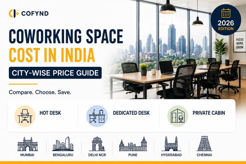 Coworking Space Cost in India 2026 | City-Wise Price Guide